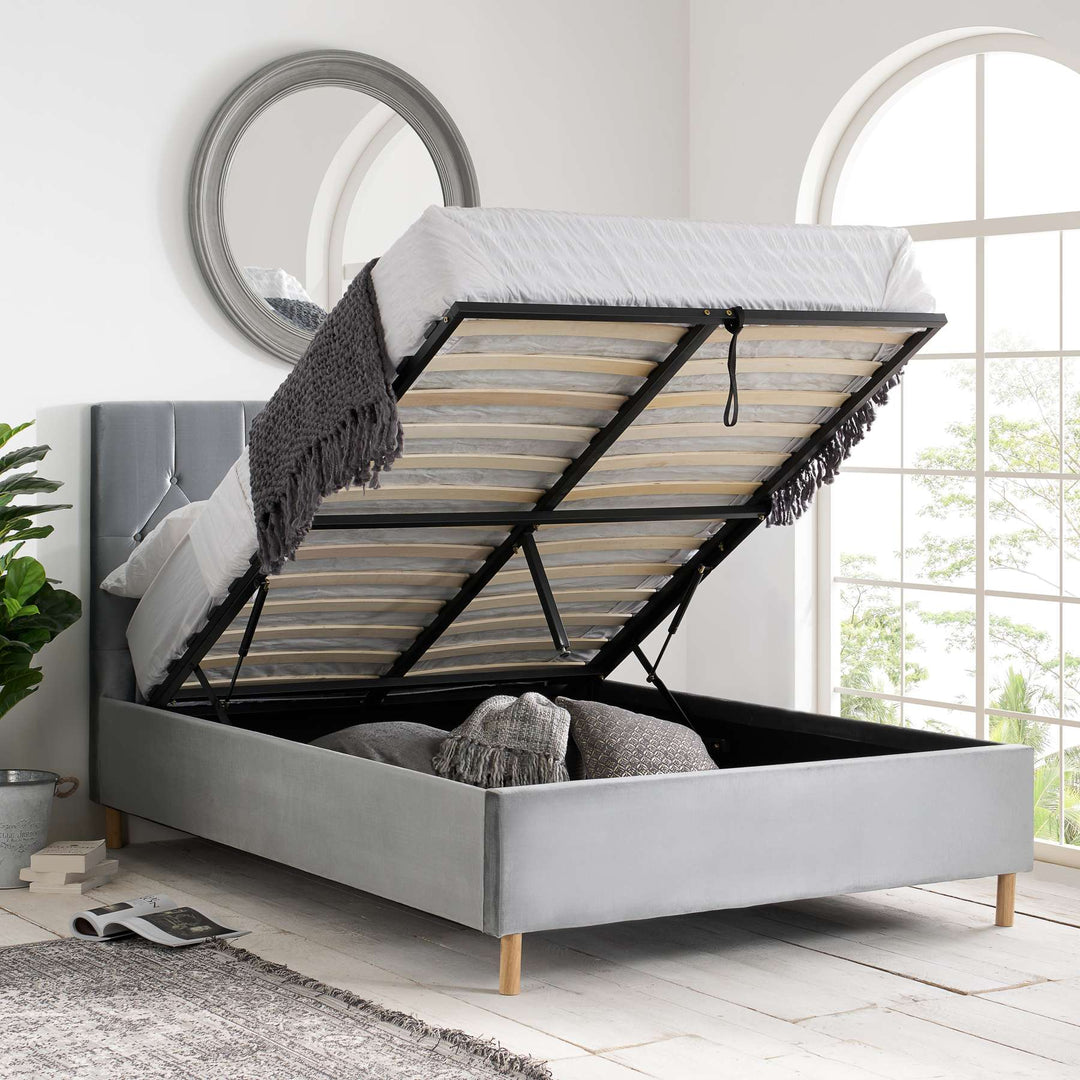 Loxley Ottoman Bed with Stylish Upholstery and Extra Storage Options