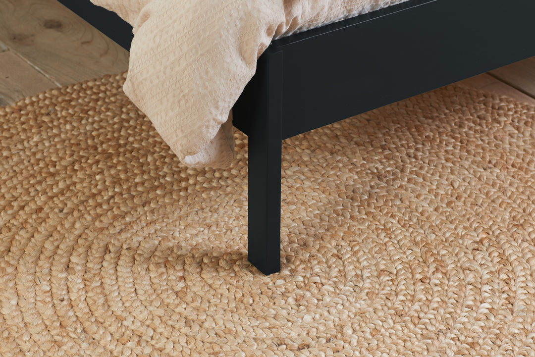 Margot Rattan Bed Frame with Curved Headboard and Sprung Slatted Base