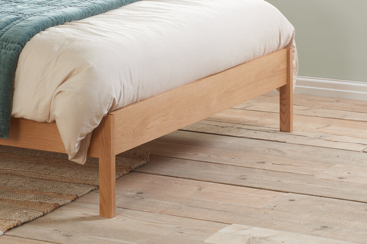 Margot Rattan Bed Frame with Curved Headboard and Sprung Slatted Base