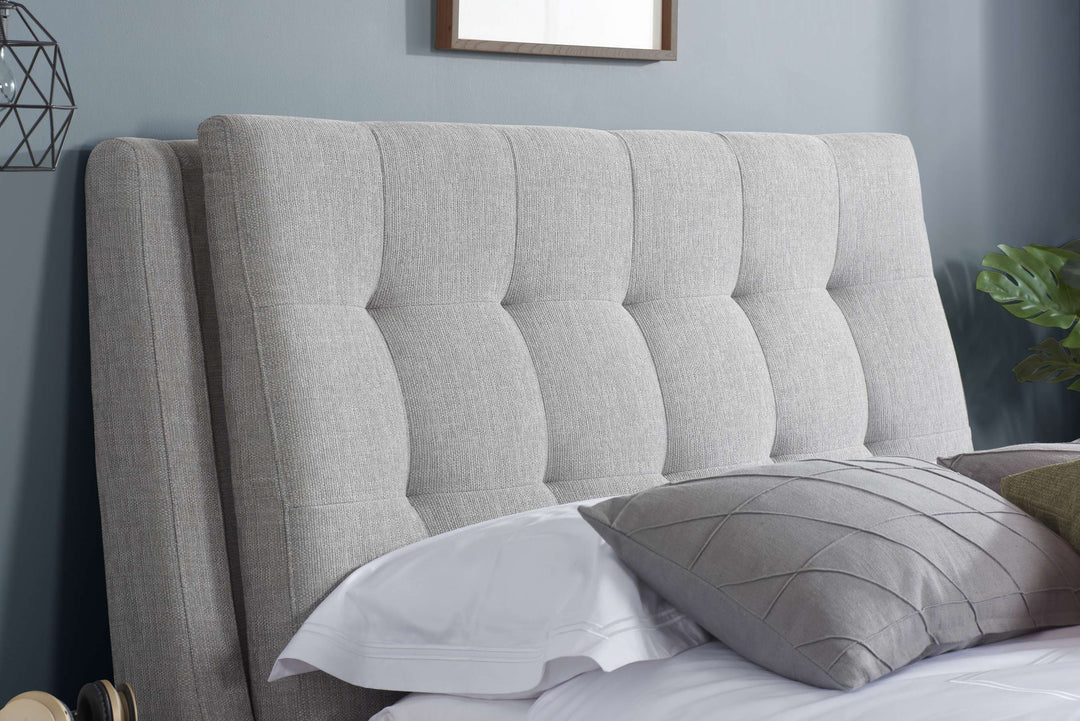 Mayfair Upholstered Bed with Deep-Buttoned Headboard and Practical Storage Drawers