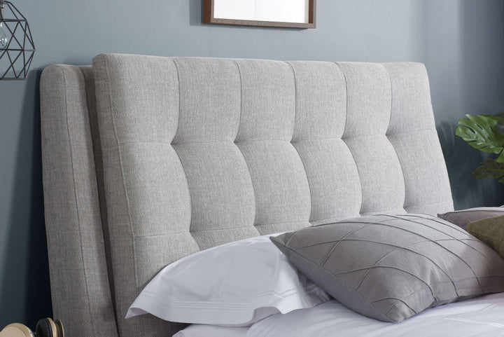 Mayfair Upholstered Bed with Deep-Buttoned Headboard and Practical Storage Drawers