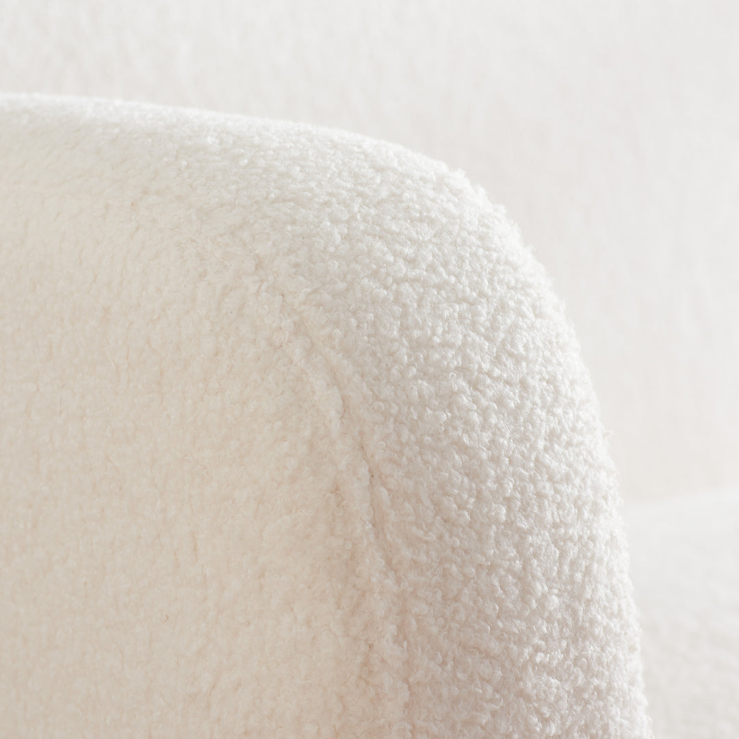 Micah Sofa Bed in Teddy Bear Fabric Comfortable for Guests