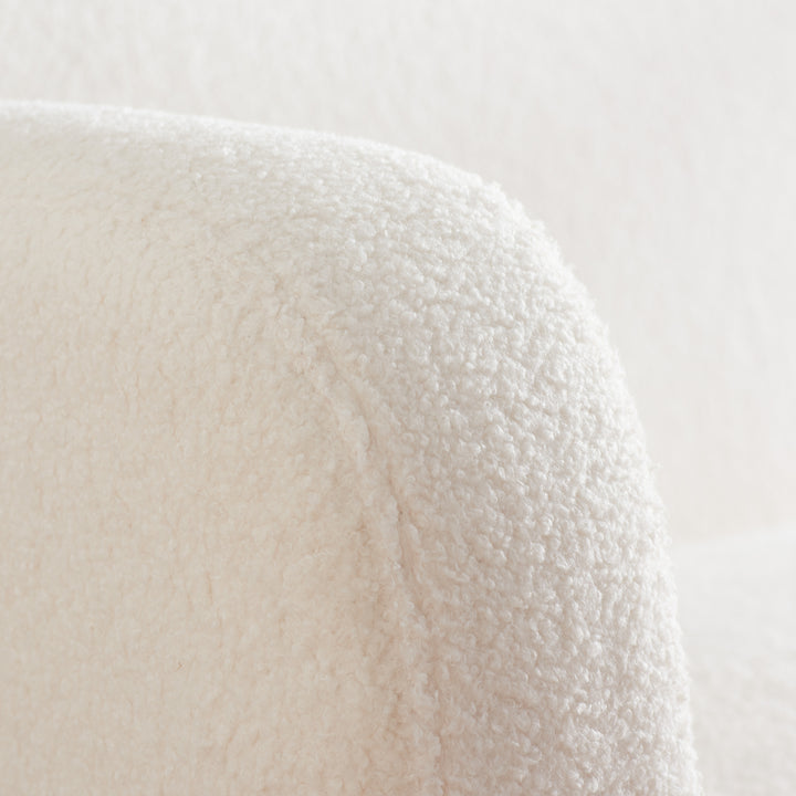 Micah Sofa Bed in Teddy Bear Fabric Comfortable for Guests