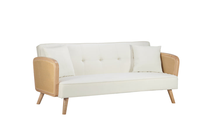 Mila Sofa Bed with Fold-Flat Mechanism and Plush Comfort