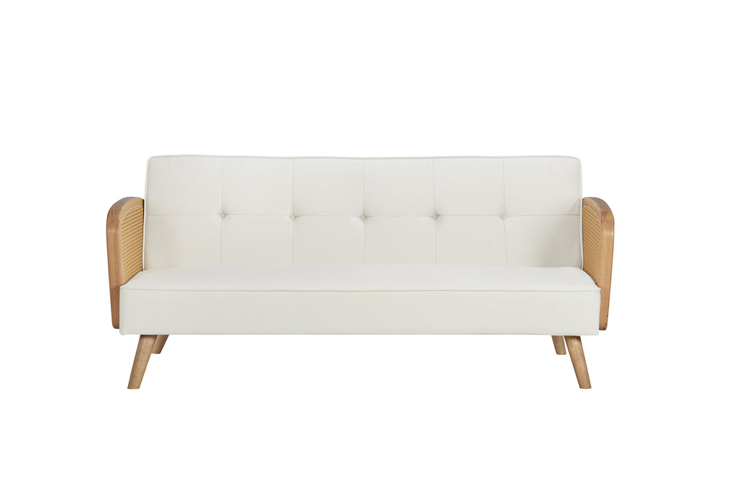 Mila Sofa Bed with Fold-Flat Mechanism and Plush Comfort