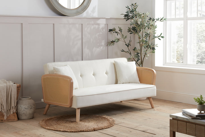 Mila Sofa Bed with Fold-Flat Mechanism and Plush Comfort