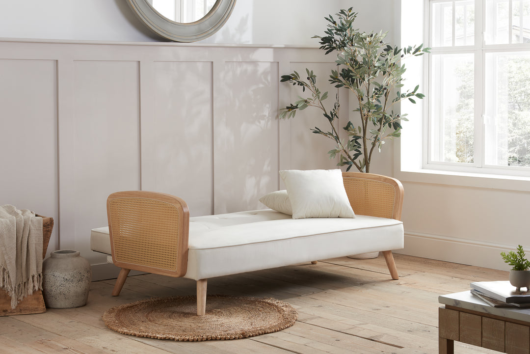 Mila Sofa Bed with Fold-Flat Mechanism and Plush Comfort