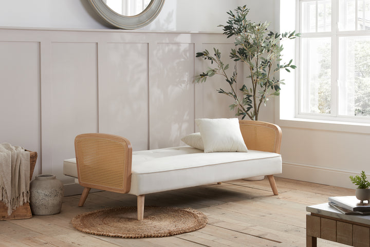 Mila Sofa Bed with Fold-Flat Mechanism and Plush Comfort
