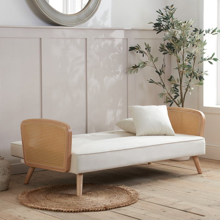 Mila Sofa Bed with Fold-Flat Mechanism and Plush Comfort