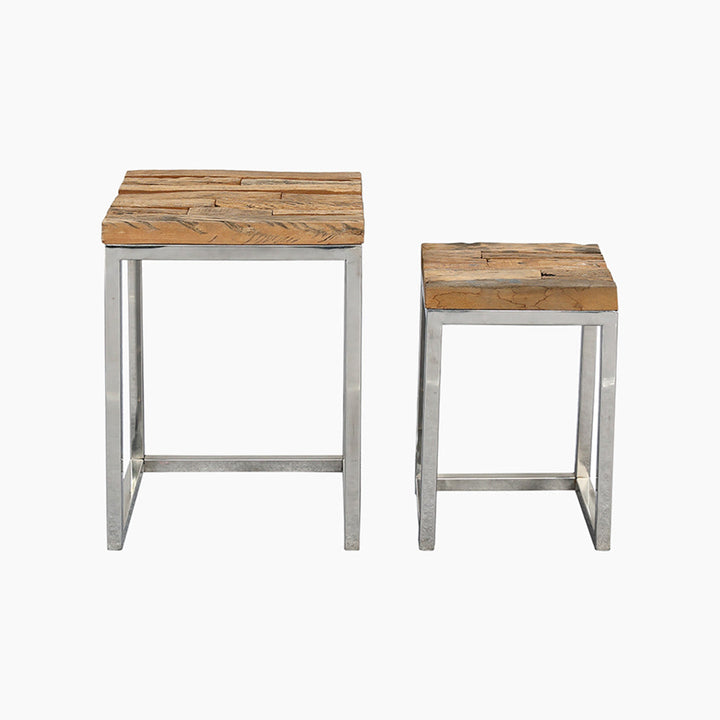 Gerald Reclaimed Wood Nesting End Tables