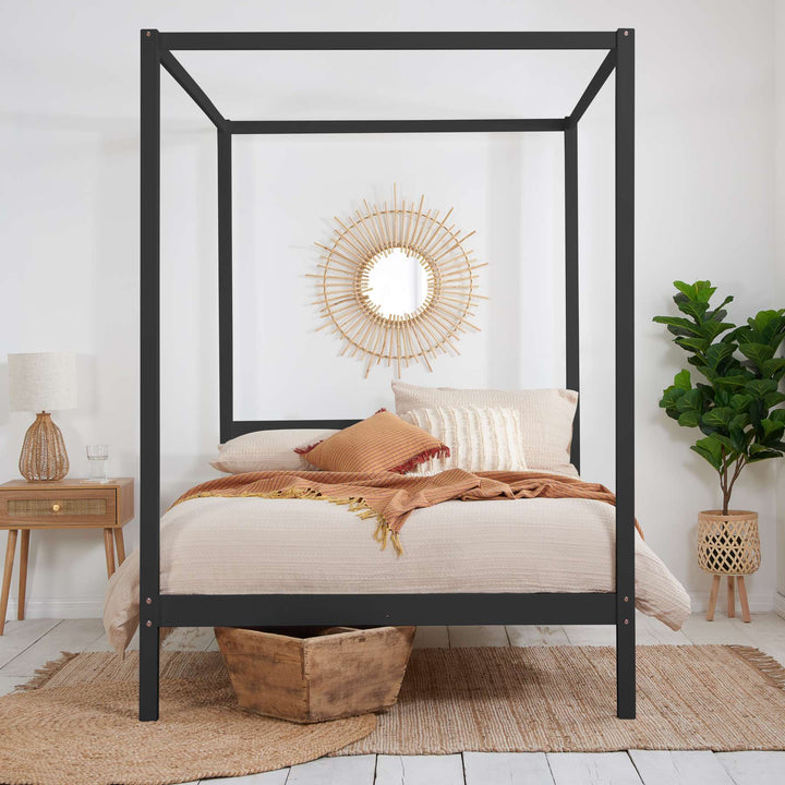 Mercia Four Poster Bed Made from Solid Wood for Timeless Elegance
