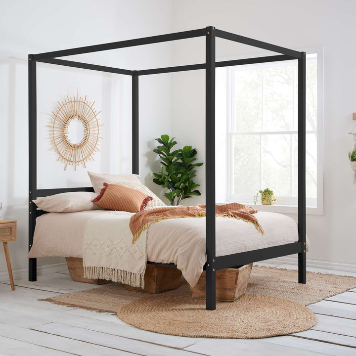 Mercia Four Poster Bed Made from Solid Wood for Timeless Elegance
