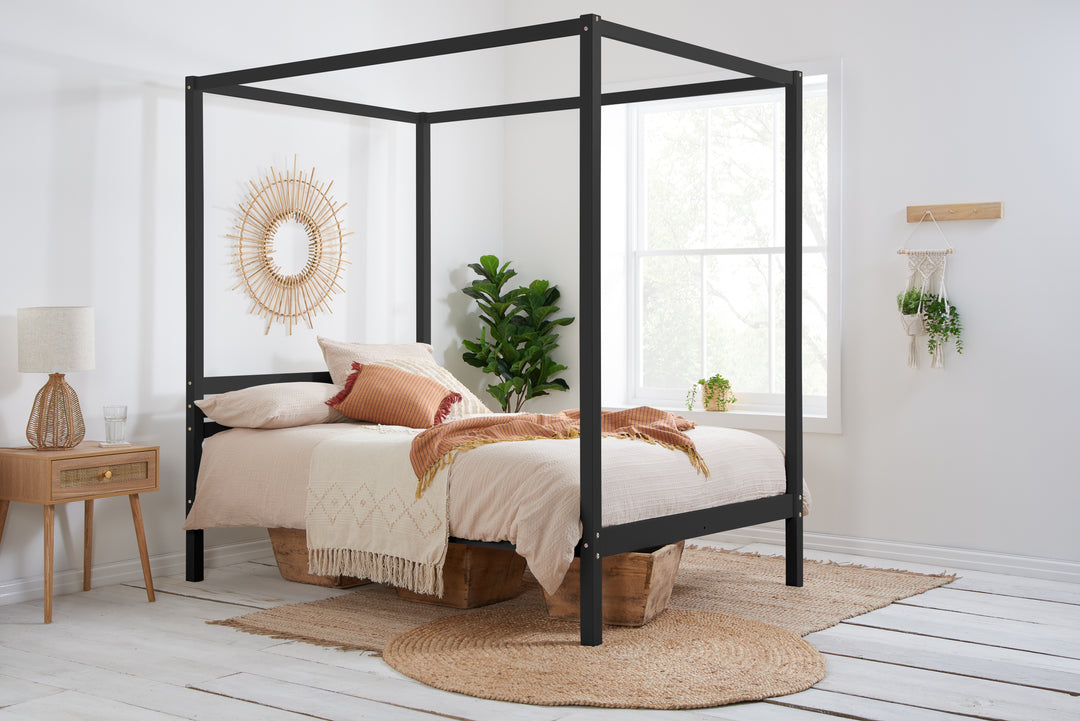 Mercia Four Poster Bed Made from Solid Wood for Timeless Elegance