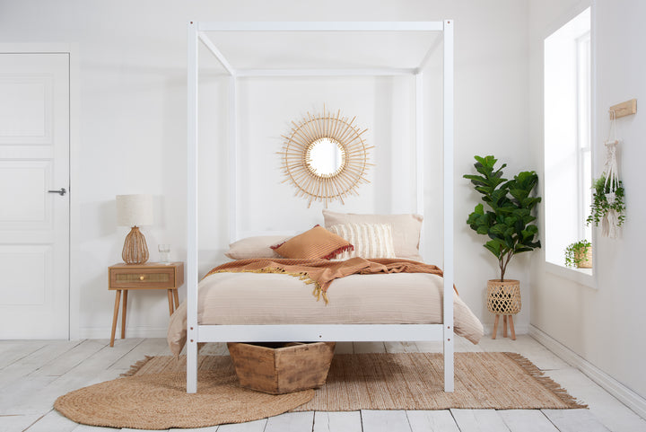 Mercia Four Poster Bed Made from Solid Wood for Timeless Elegance