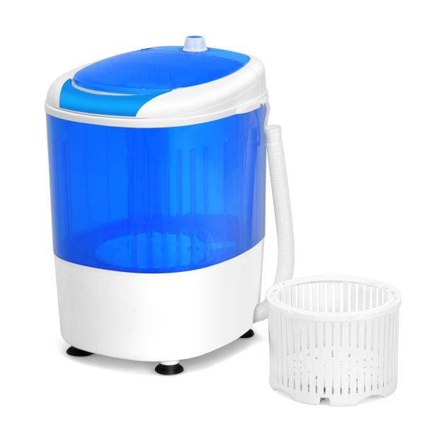 2 in 1 Mini Single Tub Washer Semi-automatic Spin Dryer