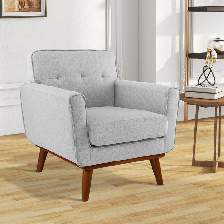 Modern Accent Armchair with Removable Padded Seat Cushion - TidySpaces