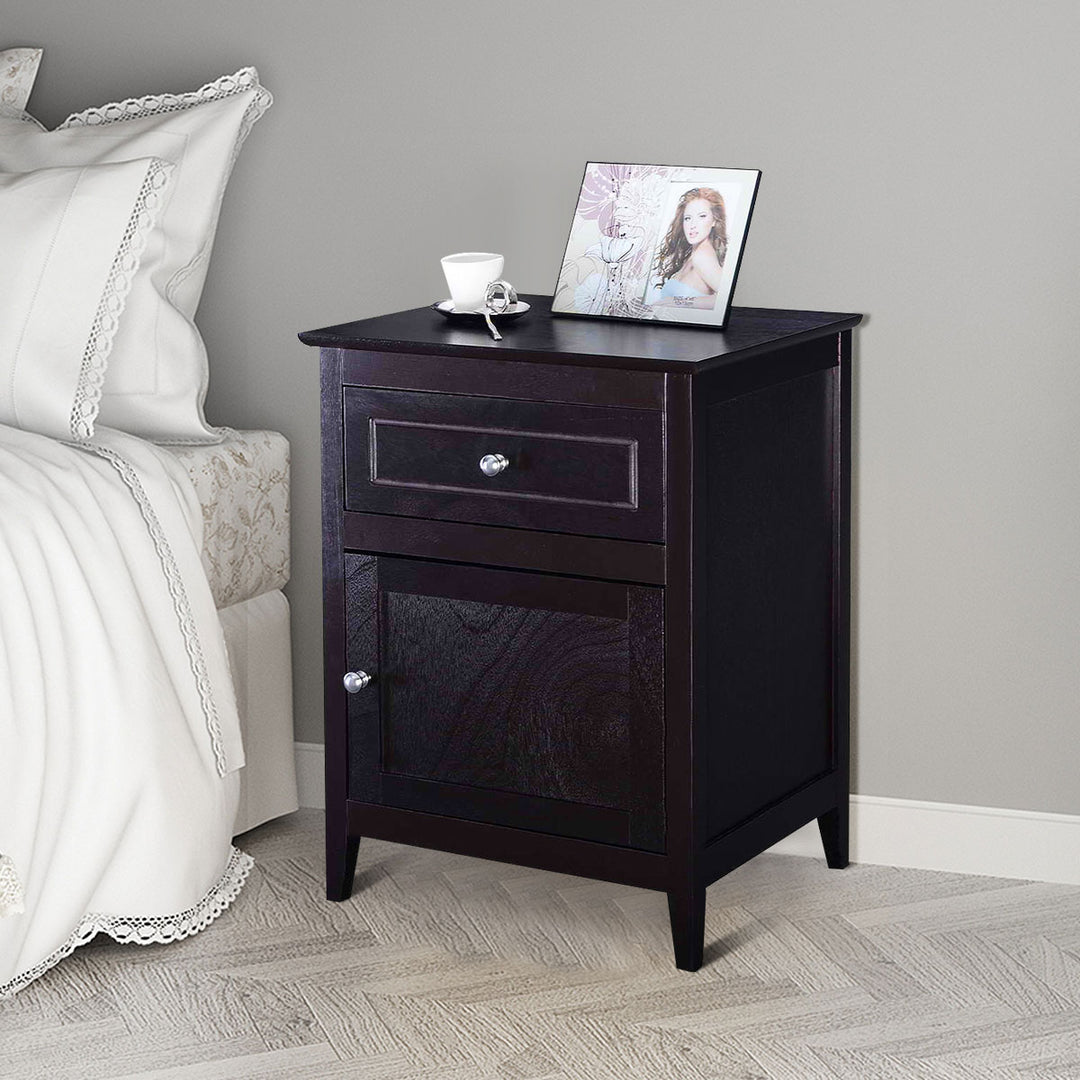 2 Tier Modern Badroom Nightstand with Drawer - TidySpaces