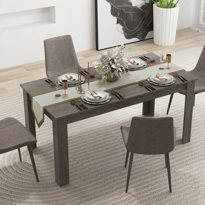 Modern Rectangular Kitchen Table for Breakfast Nook, Kitchen