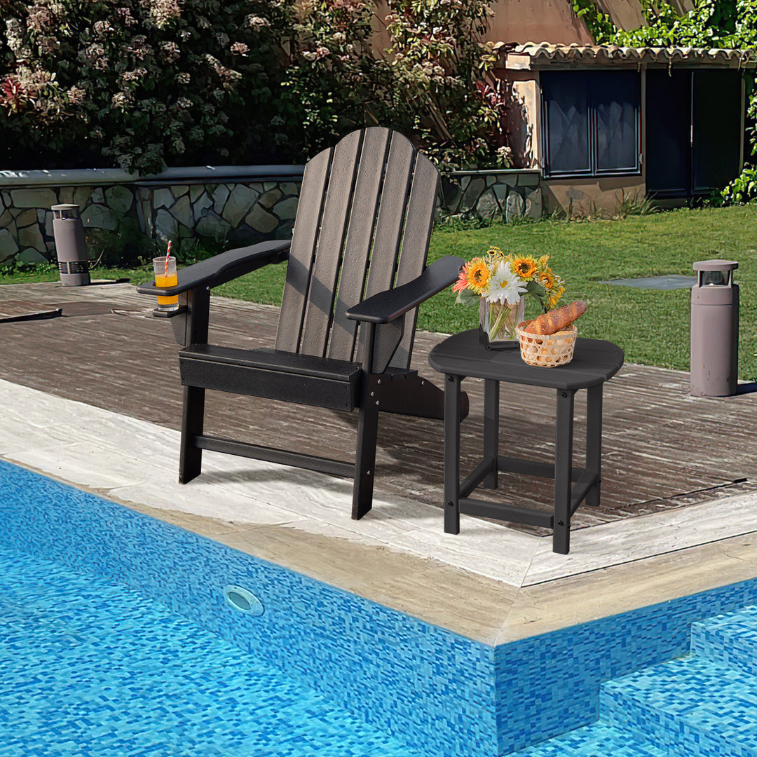 Ergonomic Outdoor Patio Sun Lounger with Built in Cup Holder