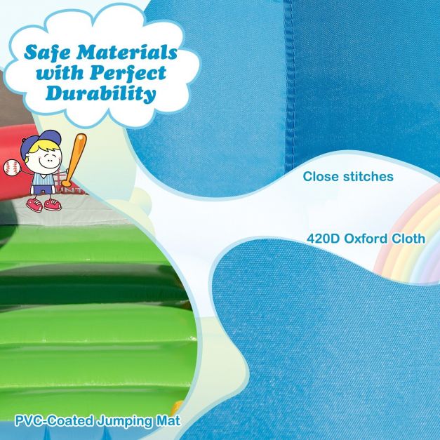 Kids Bouncy Castle with 680W Blower and Slide