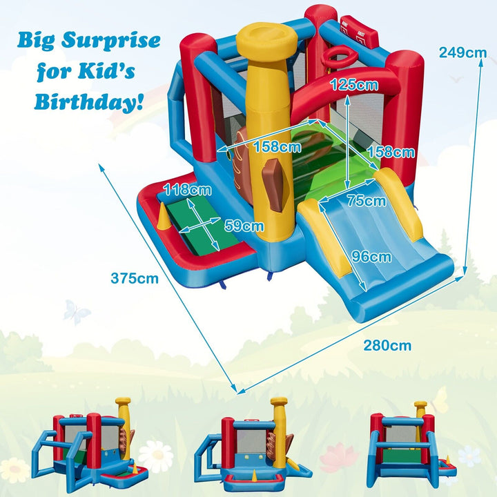 Kids Bouncy Castle with 680W Blower and Slide