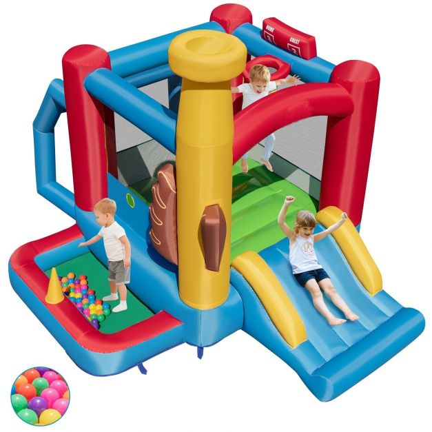 Kids Bouncy Castle with 680W Blower and Slide