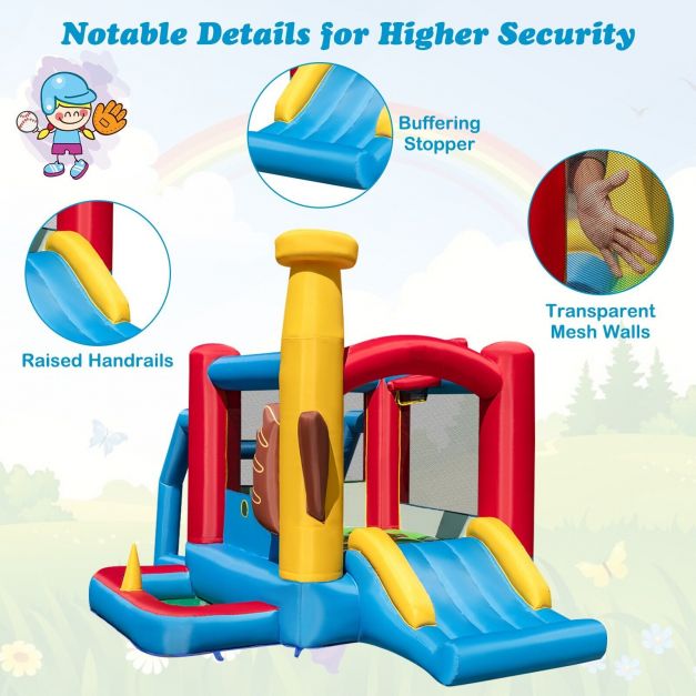 Kids Bouncy Castle with 680W Blower and Slide