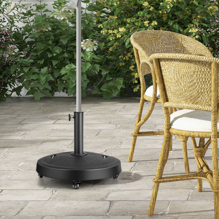 23kg Outdoor Umbrella Base with Wheels and Handles