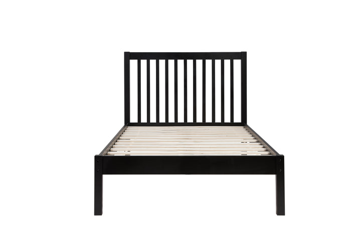 Nova Solid Wood Bed Frame with Tall Headboard for Minimalist Bedrooms