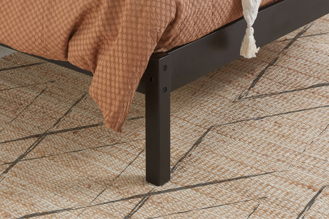 Nova Solid Wood Bed Frame with Tall Headboard for Minimalist Bedrooms