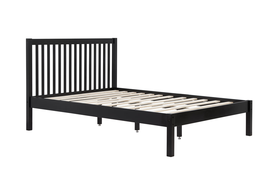 Nova Solid Wood Bed Frame with Tall Headboard for Minimalist Bedrooms