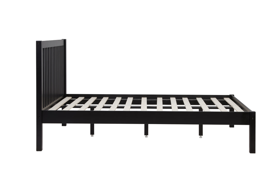Nova Solid Wood Bed Frame with Tall Headboard for Minimalist Bedrooms