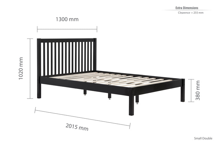 Nova Solid Wood Bed Frame with Tall Headboard for Minimalist Bedrooms