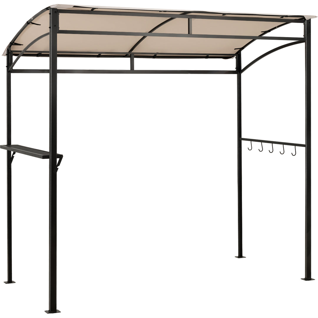 7 Feet Grill Gazebo with Serving Shelf and Storage Hooks - TidySpaces