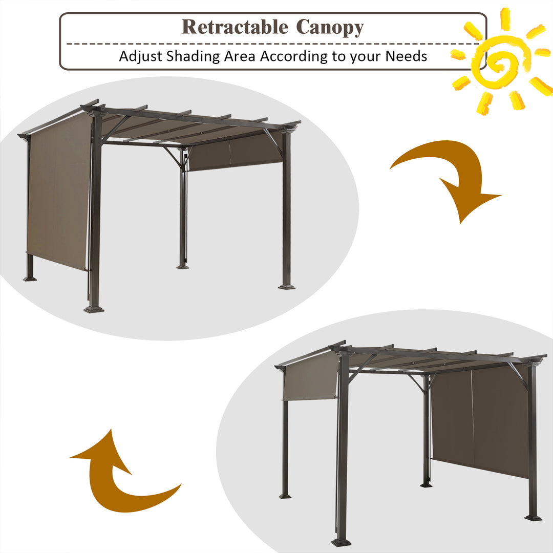 2PCS 16x4 Ft Universal Replacement Canopy for Pergola Structure