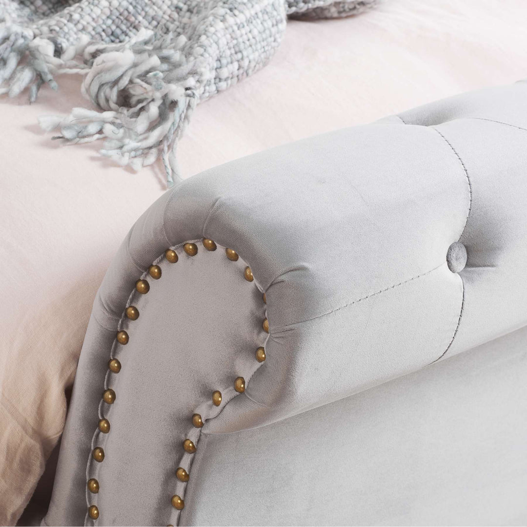 Opulence Velvet Bed with Spring Slatted Base and Button Detailing