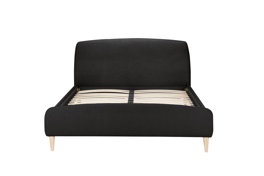 Otley Fabric Bed Frame with Super Soft Teddy Bear Upholstery for Cozy Bedrooms