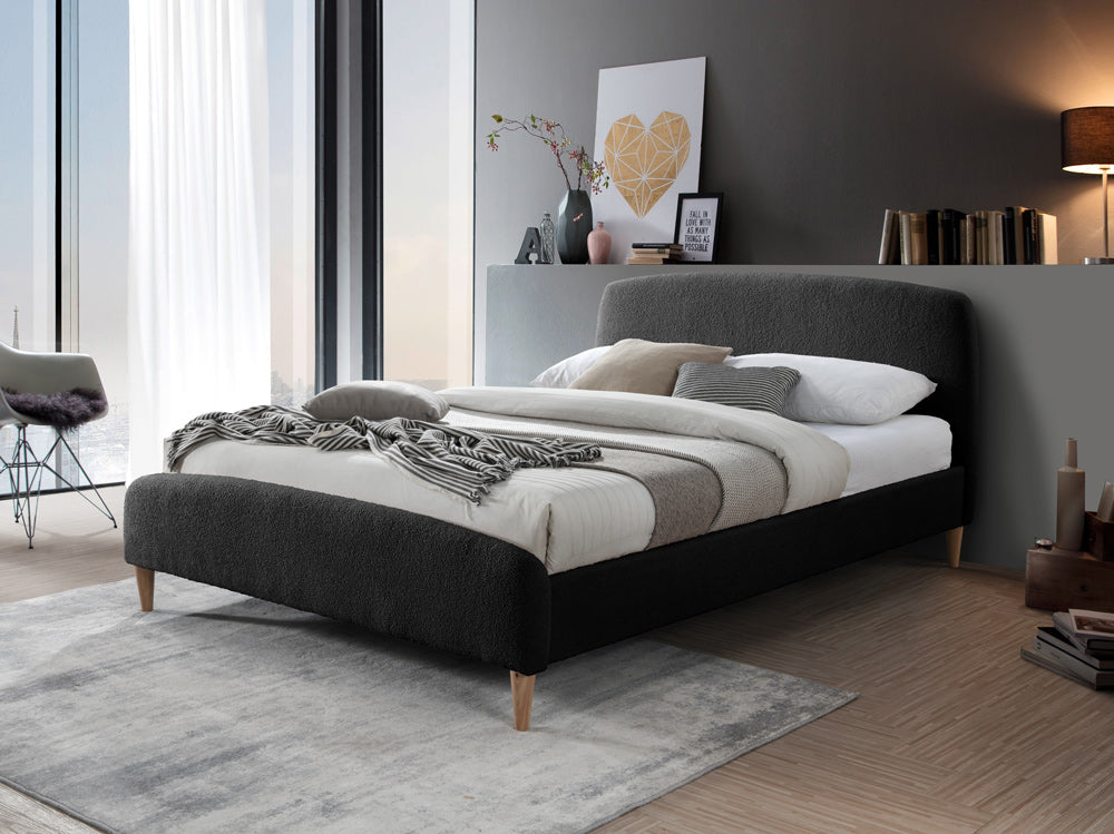 Otley Fabric Bed Frame with Super Soft Teddy Bear Upholstery for Cozy Bedrooms