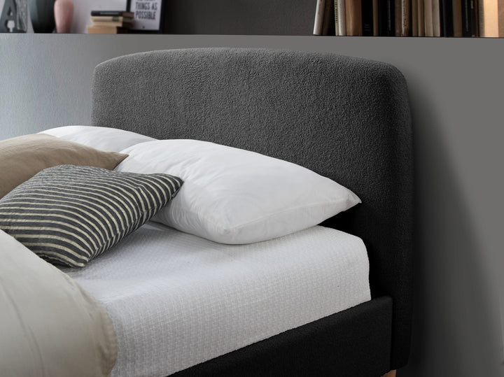 Otley Fabric Bed Frame with Super Soft Teddy Bear Upholstery for Cozy Bedrooms
