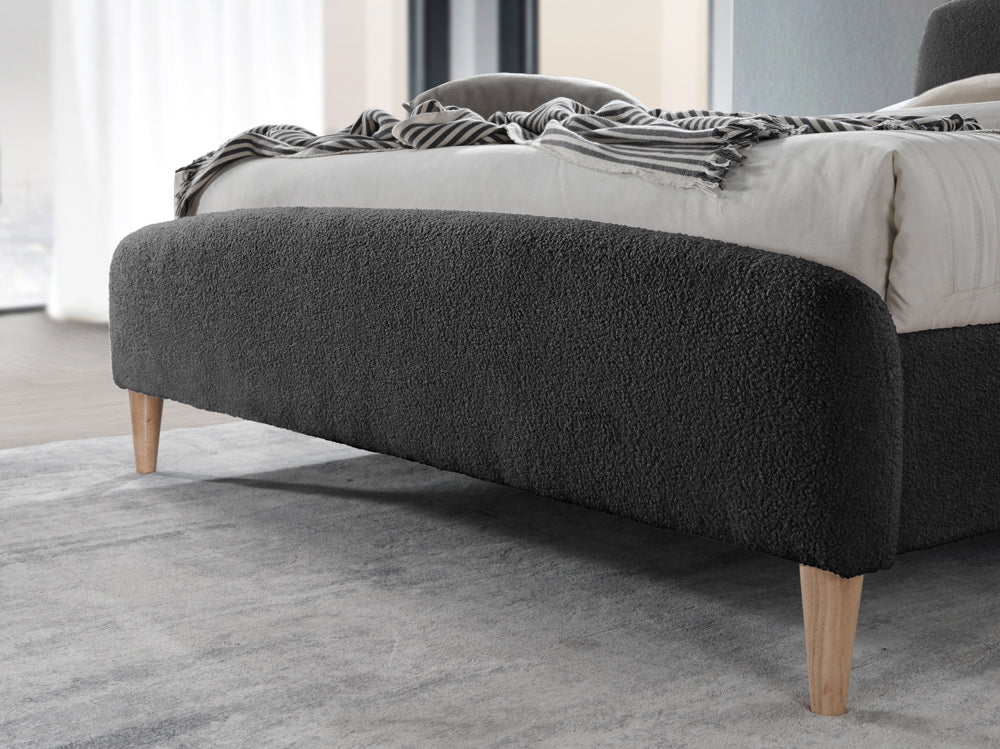 Otley Fabric Bed Frame with Super Soft Teddy Bear Upholstery for Cozy Bedrooms