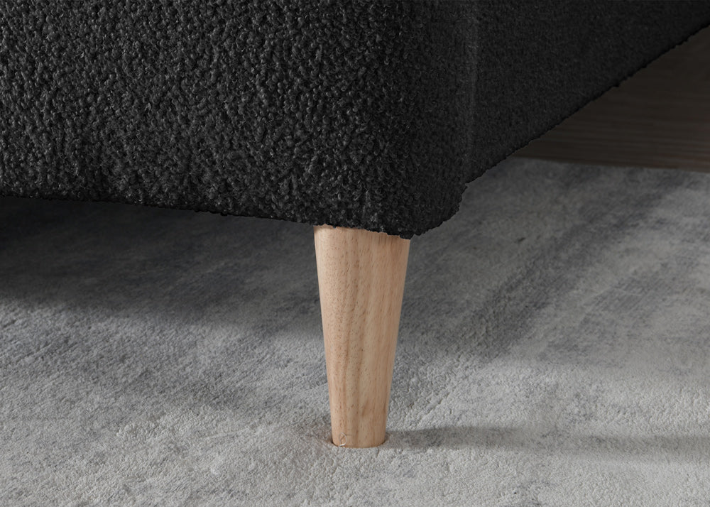 Otley Fabric Bed Frame with Super Soft Teddy Bear Upholstery for Cozy Bedrooms