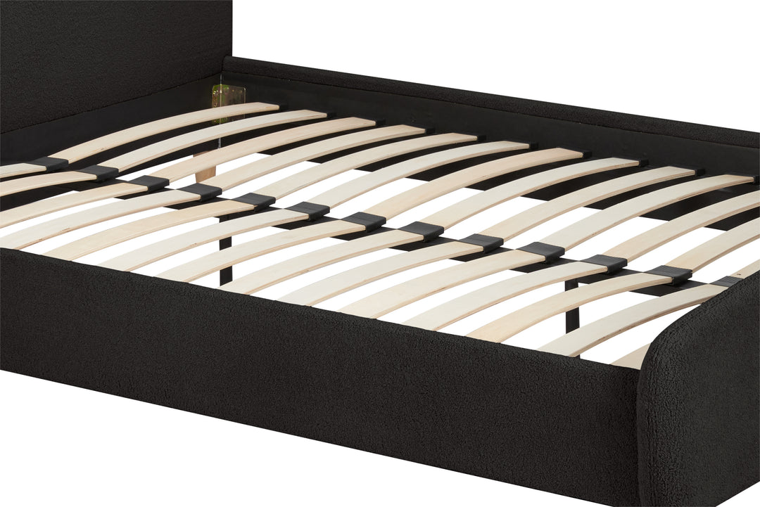 Otley Fabric Bed Frame with Super Soft Teddy Bear Upholstery for Cozy Bedrooms