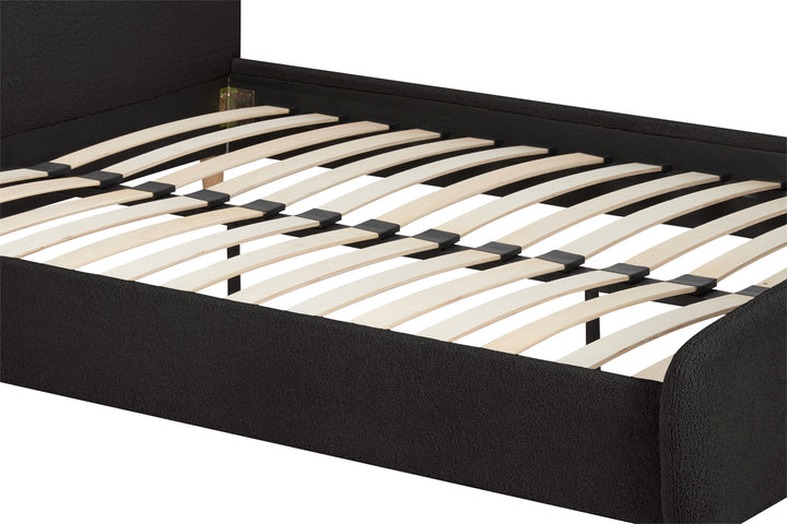 Otley Fabric Bed Frame with Super Soft Teddy Bear Upholstery for Cozy Bedrooms