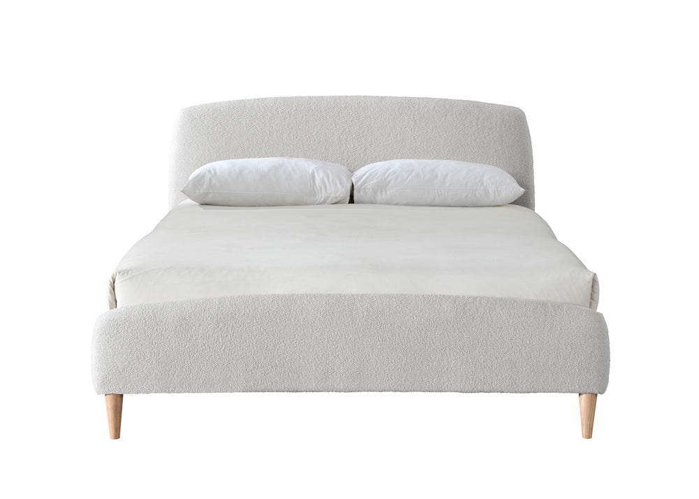 Otley Fabric Bed Frame with Super Soft Teddy Bear Upholstery for Cozy Bedrooms