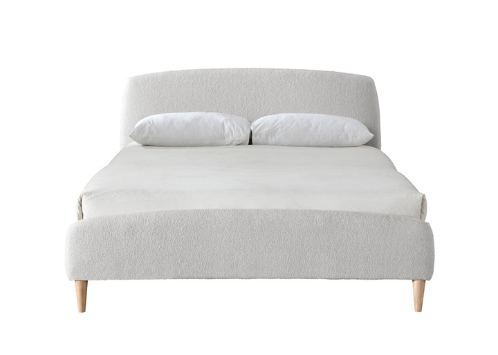 Otley Fabric Bed Frame with Super Soft Teddy Bear Upholstery for Cozy Bedrooms