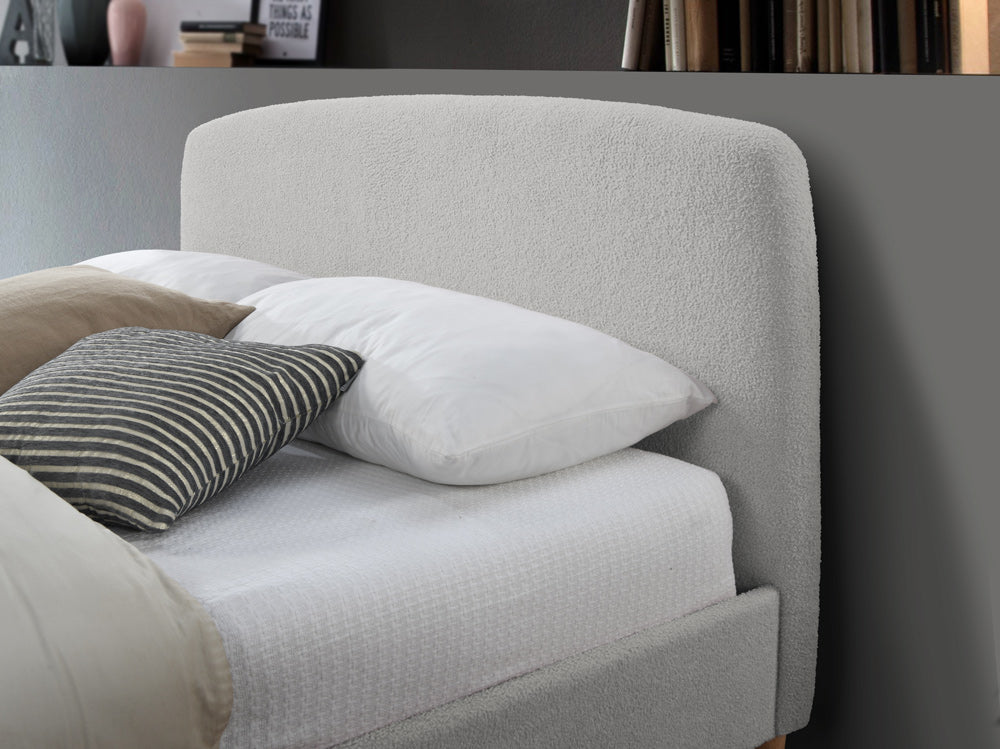 Otley Fabric Bed Frame with Super Soft Teddy Bear Upholstery for Cozy Bedrooms