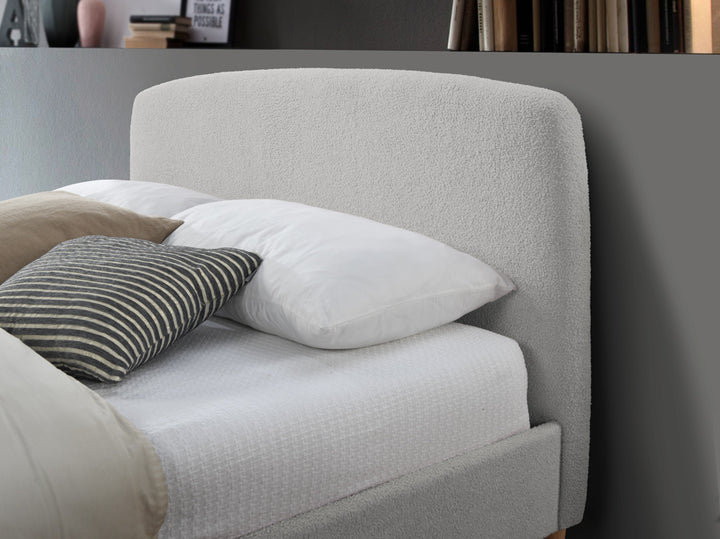 Otley Fabric Bed Frame with Super Soft Teddy Bear Upholstery for Cozy Bedrooms