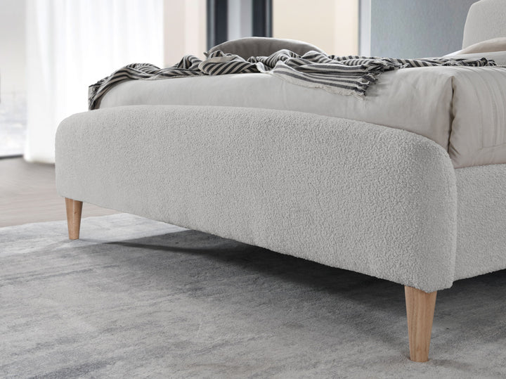 Otley Fabric Bed Frame with Super Soft Teddy Bear Upholstery for Cozy Bedrooms