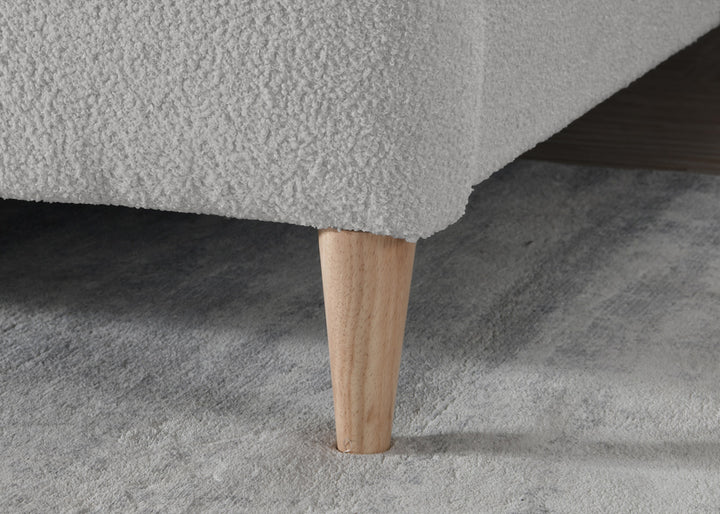 Otley Fabric Bed Frame with Super Soft Teddy Bear Upholstery for Cozy Bedrooms