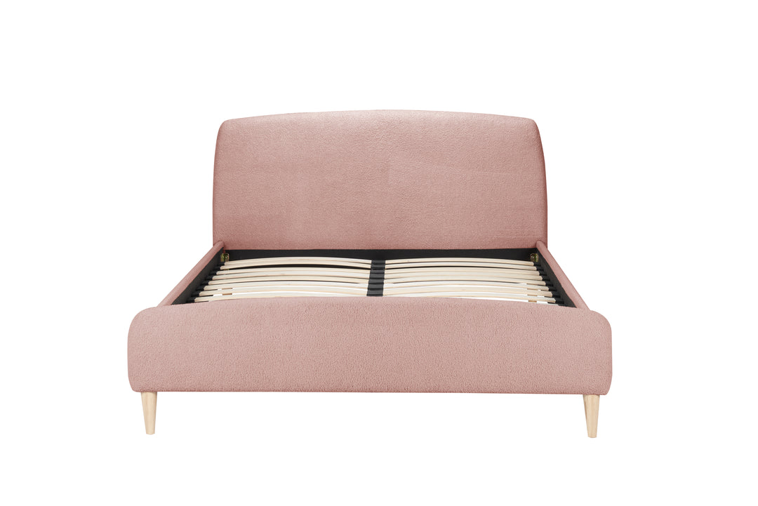 Otley Fabric Bed Frame with Super Soft Teddy Bear Upholstery for Cozy Bedrooms